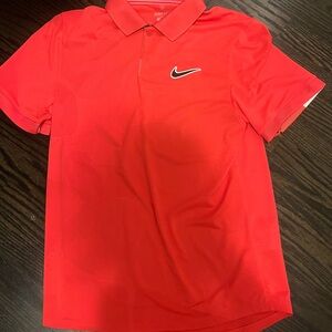 Nike Bright Red Polo Shirt